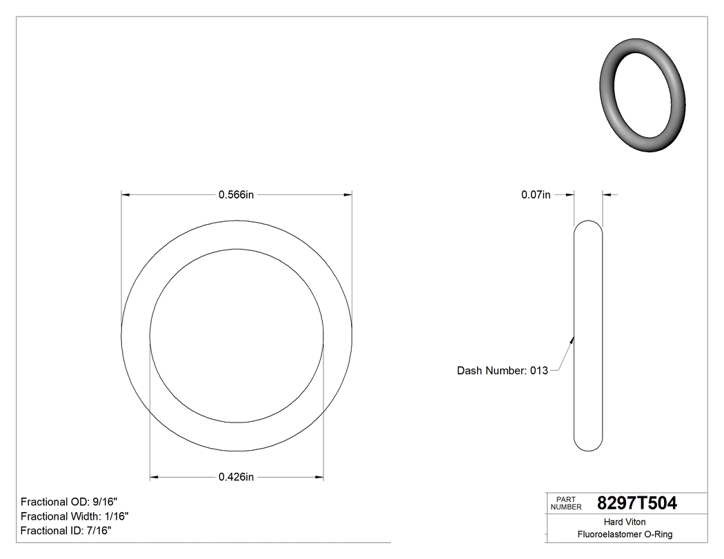 Technical drawing - 8297T504